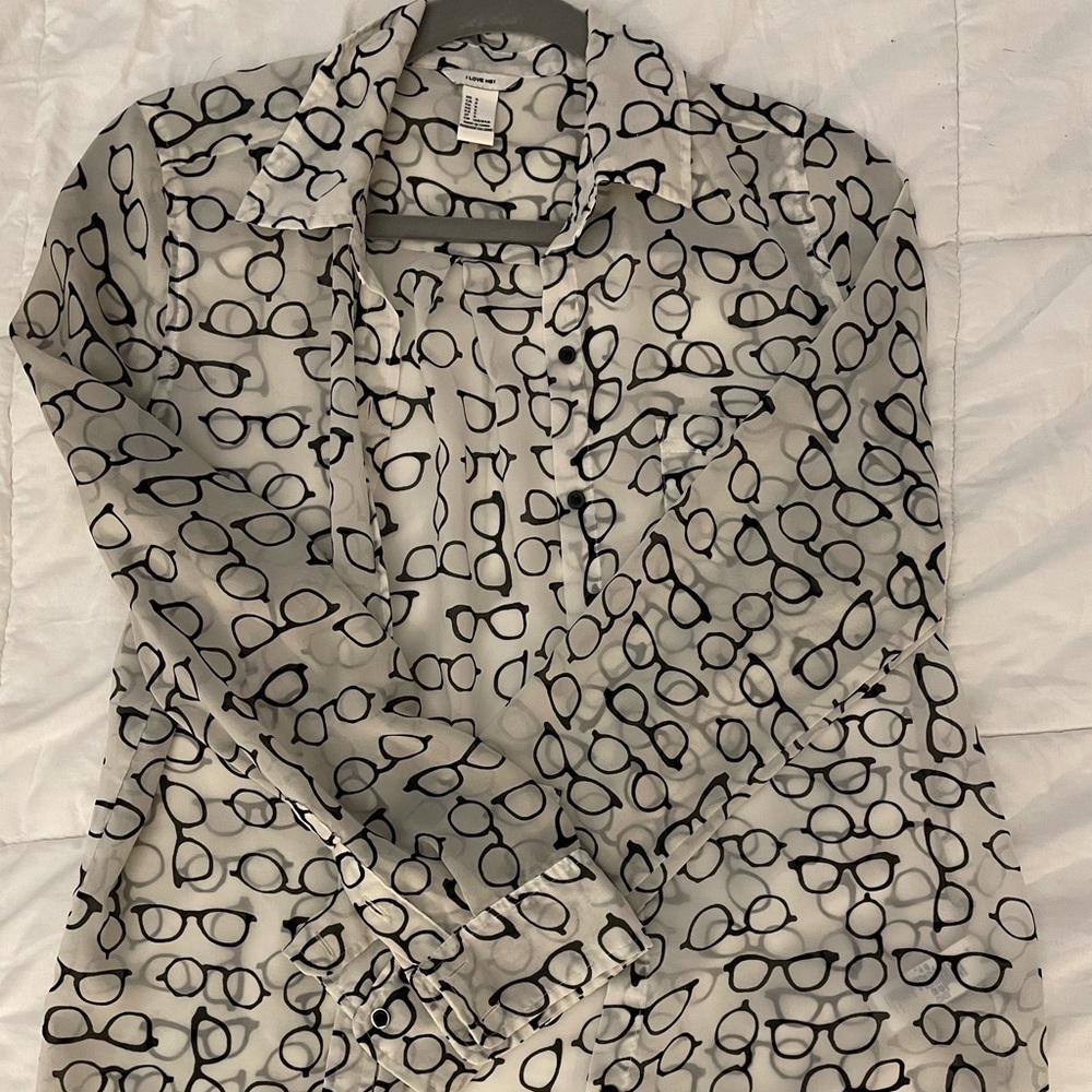 Forever 21- glasses blouse